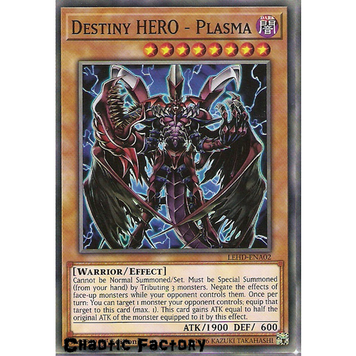 Yugioh LEHD-ENA02 Destiny HERO - Plasma Common 1st Edition NM