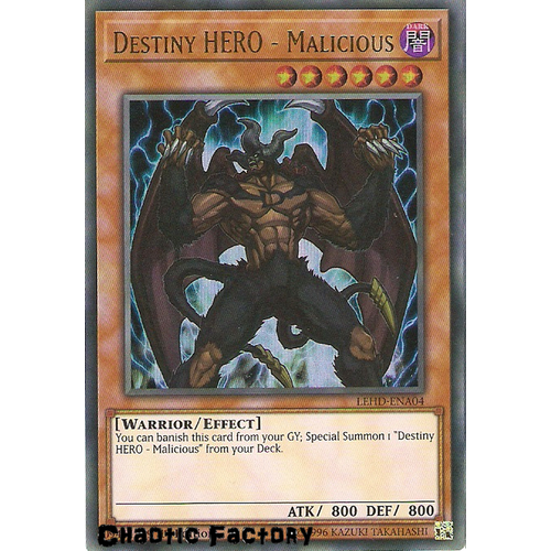 LEHD-ENA04 Destiny HERO - Malicious Ultra Rare 1st Edition NM