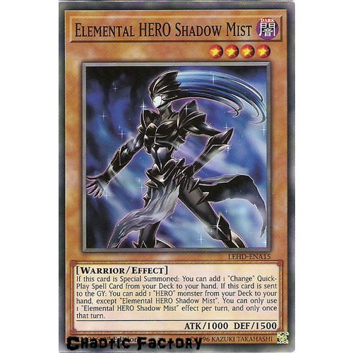 LEHD-ENA15 Elemental HERO Shadow Mist Common 1st Edition NM