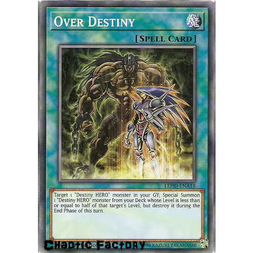Yugioh LEHD-ENA18 Over Destiny Common 1st Edition NM