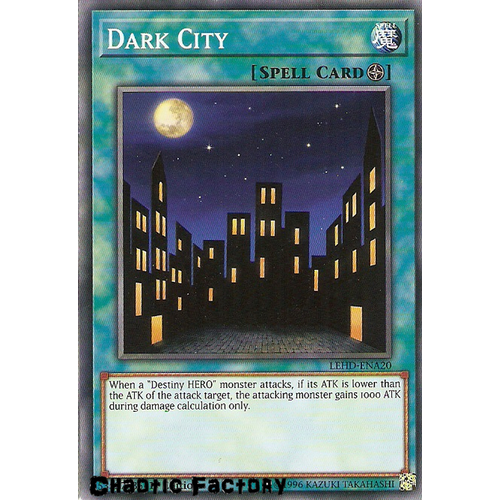 Yugioh LEHD-ENA20 Dark City Common 1st Edition NM