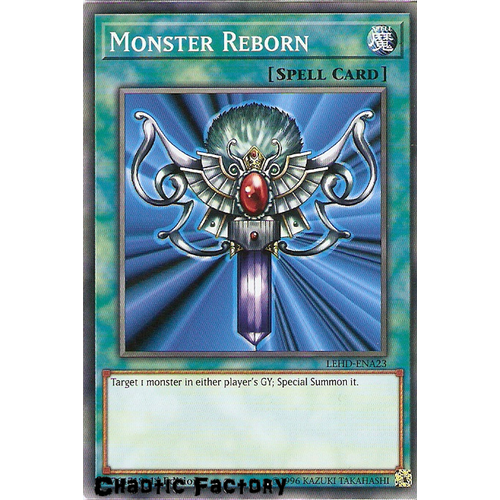 Yugioh LEHD-ENA23 Monster Reborn Common 1st Edition NM