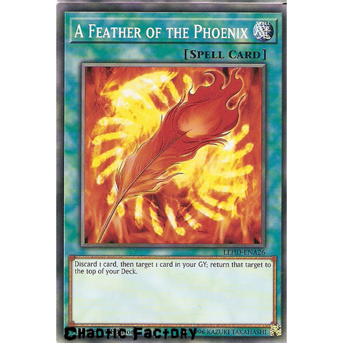 Yugioh LEHD-ENA26 A Feather of the Phoenix Common 1st Edition NM