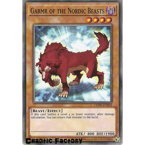 Yugioh LEHD-ENB03 Gamr of the Nordic Beasts Common 1st Edition NM