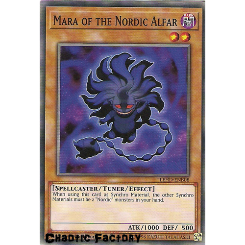 Yugioh LEHD-ENB08 Mara of the Nordic Alfar Common 1st Edition NM