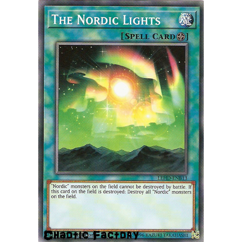 Yugioh LEHD-ENB13 The Nordic Lights Common 1st Edition NM