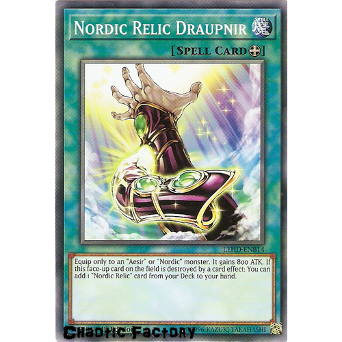 Yugioh LEHD-ENB14 Nordic Relice Draupnir Common 1st Edition NM