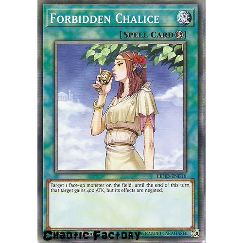 Yugioh LEHD-ENB16 Forbidden Chalice Common 1st Edition NM