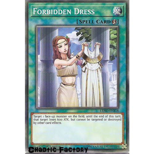 Yugioh LEHD-ENB18 Fordbidden Dress Common 1st Edition NM