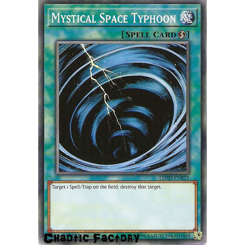 Yugioh LEHD-ENB23 Mystical Space Typhoon Common 1st Edition NM