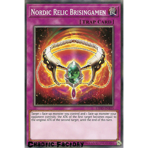 Yugioh LEHD-ENB25 Nordic Relice Brisingamen Common 1st Edition NM