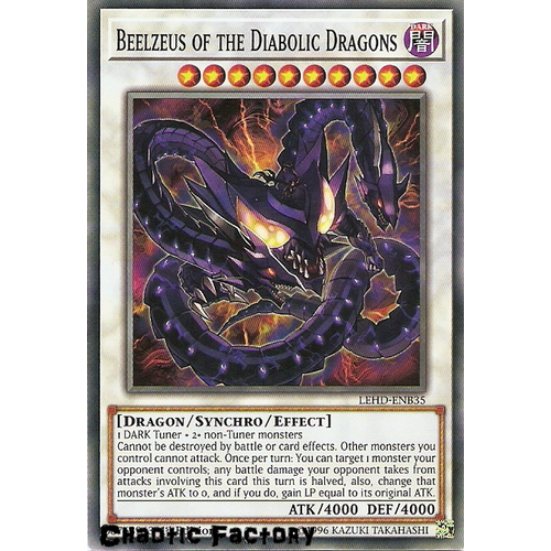 Yugioh LEHD-ENB35 Beelzeus of the Diabolic Dragons Common 1st Edition NM
