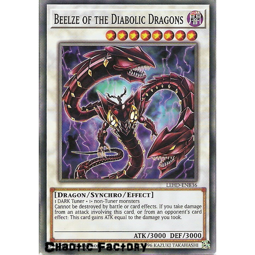 Yugioh LEHD-ENB36 Beelze of the Diabolic Dragons Common 1st Edition NM