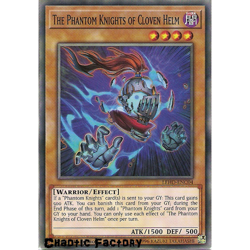 Yugioh LEHD-ENC04 The Phantom Knights of Cloven Helm Common 1st Edition NM