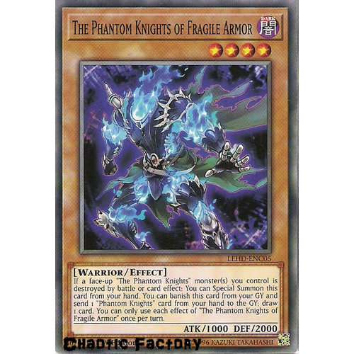 Yugioh LEHD-ENC05 The Phantom Knights of Fragile Armor Common 1st Edition NM