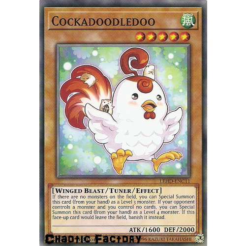 Yugioh LEHD-ENC11 Cockadoodledoo Common 1st Edition NM