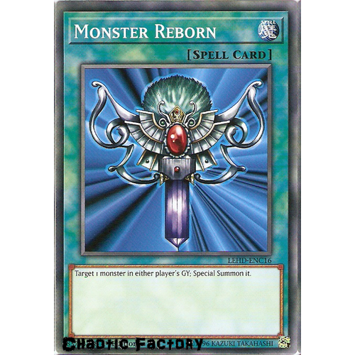 Yugioh LEHD-ENC16 Monster Reborn Common 1st Edition NM