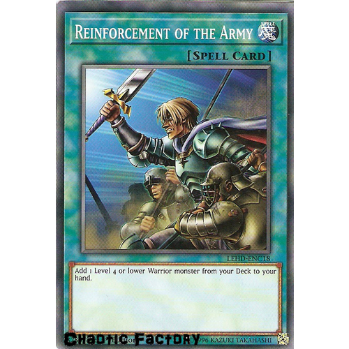 Yugioh LEHD-ENC18 Reinforcement of the Army Common 1st Edition NM