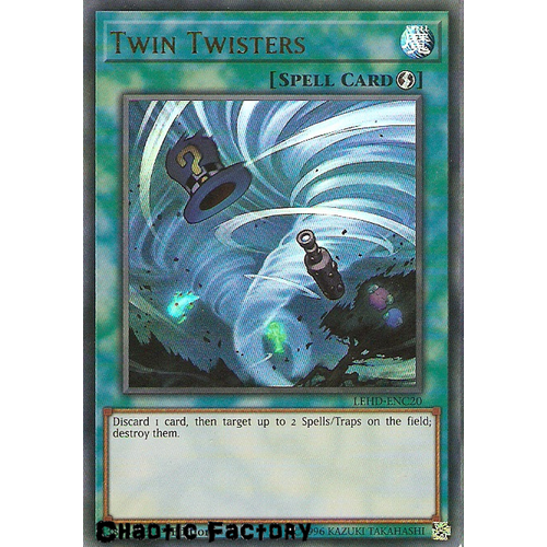 Yugioh LEHD-ENC20 Twin Twisters Ultra Rare 1st Edition NM