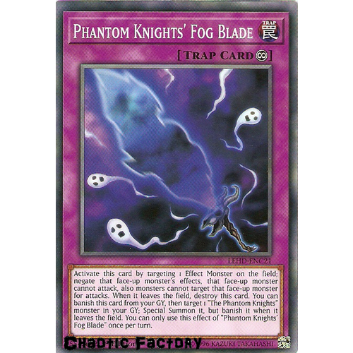 Yugioh LEHD-ENC21 Phantom Knight's Fog Blade Common 1st Edition NM