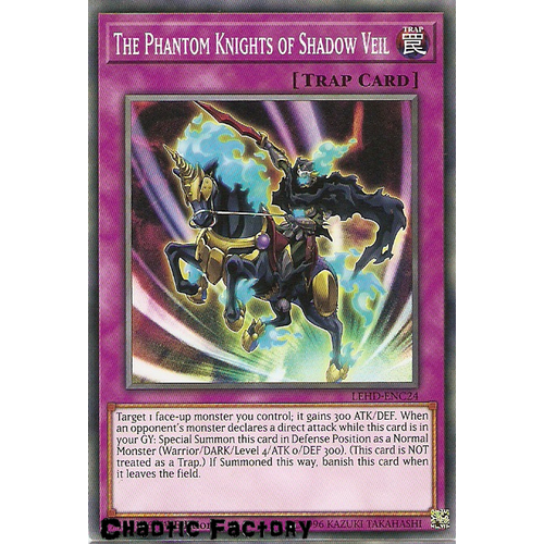 Yugioh LEHD-ENC24 The Phantom Knight's of Shadow Veil Common 1st Edition NM
