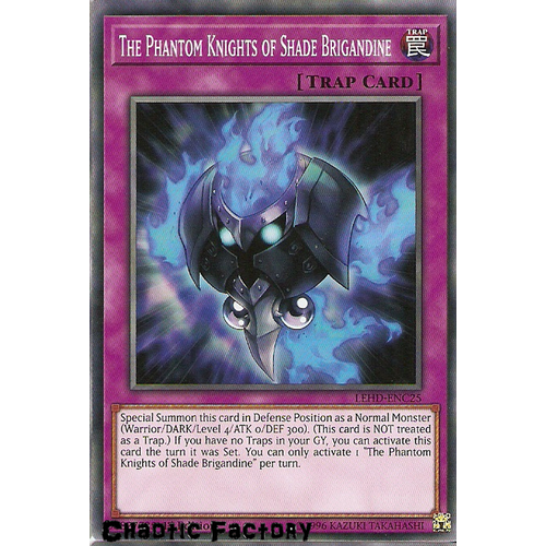 Yugioh LEHD-ENC25 The Phantom Knight's of Shade Bridandine Common 1st Edition NM