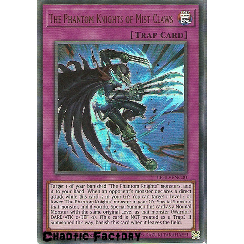 Yugioh LEHD-ENC30 The Phantom Knight's of Mist Claws Ultra Rare 1st Edition NM