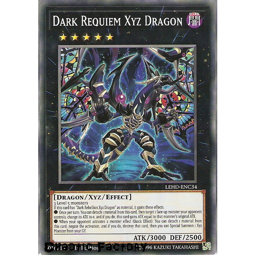 LEHD-ENC34 Dark Requiem Xyz Dragon Common 1st Edition NM