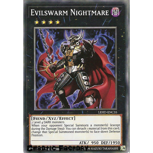Yugioh LEHD-ENC35 Evilswarm Nightmare Common 1st Edition NM