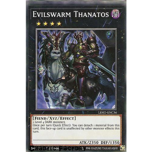 Yugioh LEHD-ENC36 Evilswarm Thantos Common 1st Edition NM