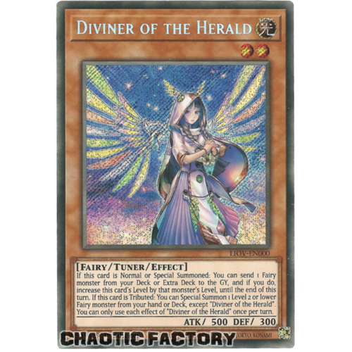 LIOV-EN000 Diviner of the Herald Secret Rare 1st Edition NM