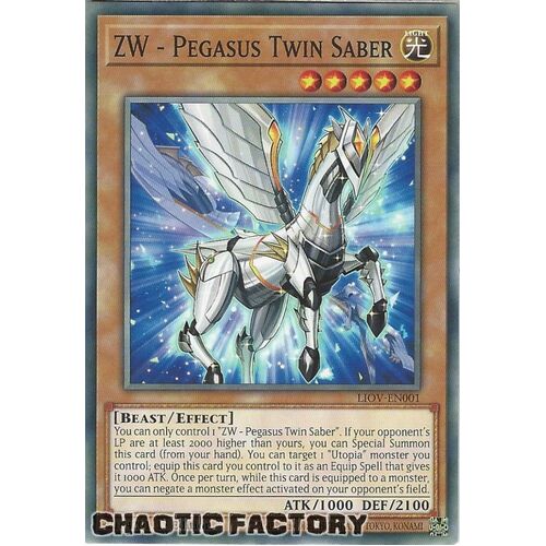 LIOV-EN001 ZW - Pegasus Twin Saber Common 1st Edition NM