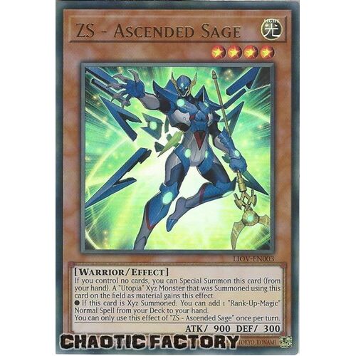 LIOV-EN003 ZS - Ascended Sage Ultra Rare 1st Edition NM