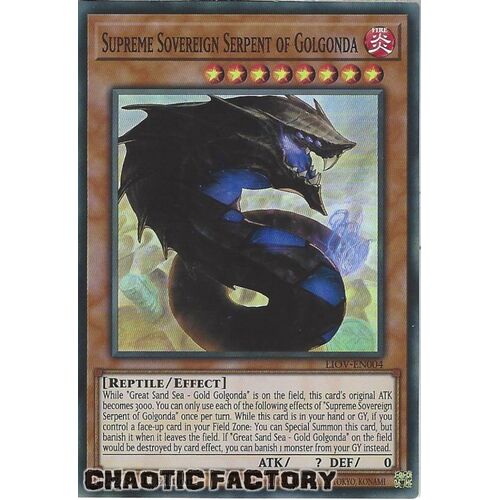LIOV-EN004 Supreme Sovereign Serpent of Golgonda Super Rare 1st Edition NM