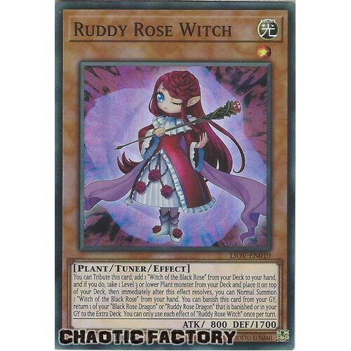 LIOV-EN010 Ruddy Rose Witch Super Rare 1st Edition NM
