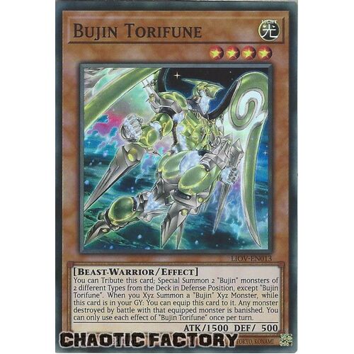 LIOV-EN013 Bujin Torifune Super Rare 1st Edition NM