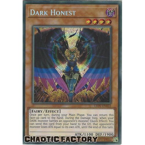 LIOV-EN022 Dark Honest Secret Rare 1st Edition NM