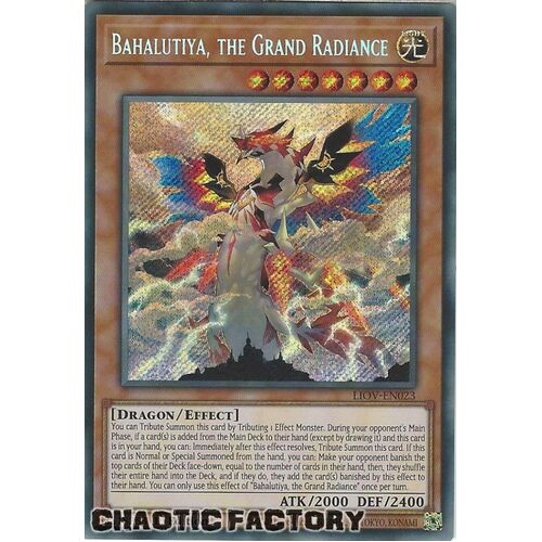 LIOV-EN023 Bahalutiya, the Grand Radiance Secret Rare 1st Edition NM