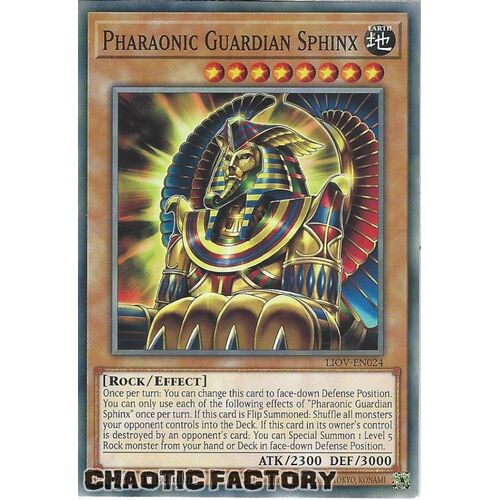 LIOV-EN024 Pharaonic Guardian Sphinx Common 1st Edition NM