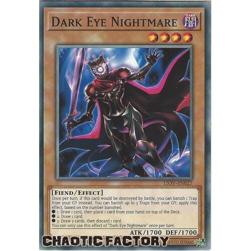 LIOV-EN027 Dark Eye Nightmare Common 1st Edition NM