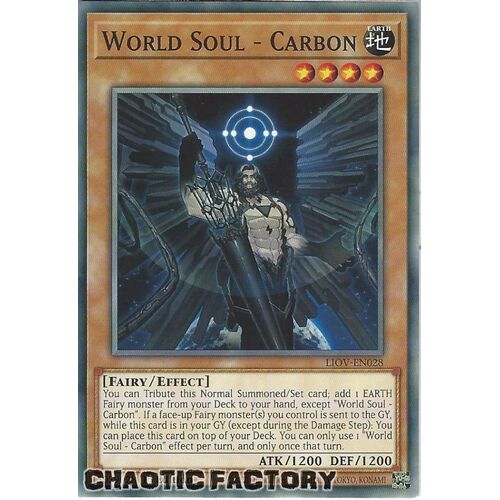 LIOV-EN028 World Soul - Carbon Common 1st Edition NM