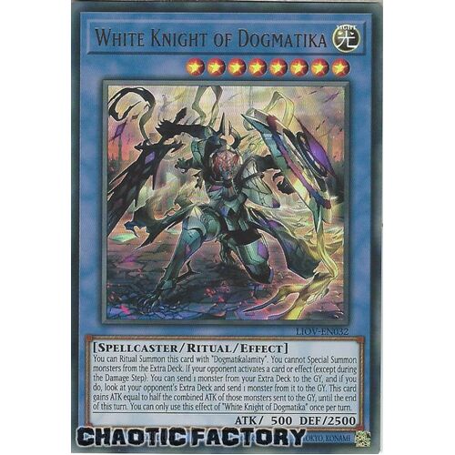 LIOV-EN032 White Knight of Dogmatika Ultra Rare 1st Edition NM