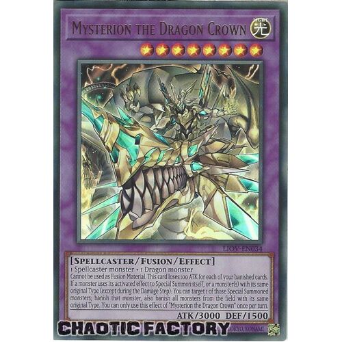 LIOV-EN034 Mysterion the Dragon Crown Ultra Rare 1st Edition NM