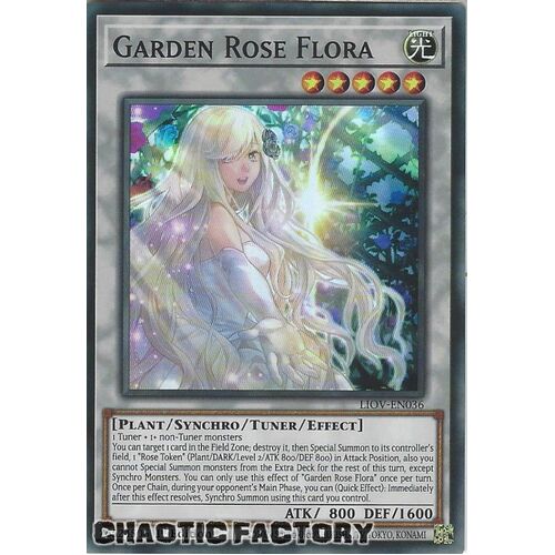LIOV-EN036 Garden Rose Flora Super Rare 1st Edition NM