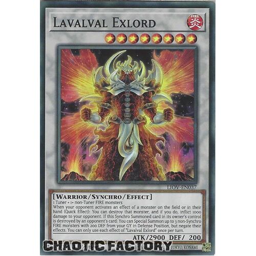 LIOV-EN037 Lavalval Exlord Super Rare 1st Edition NM