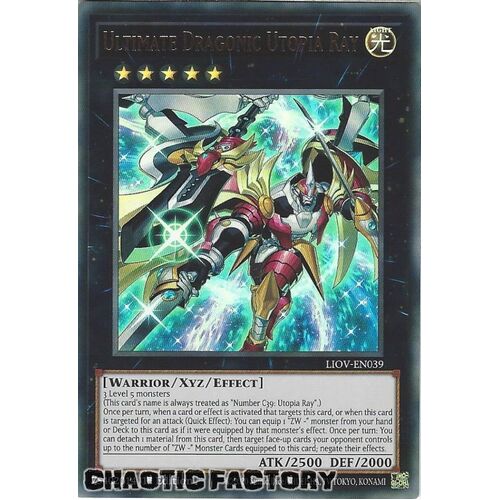 LIOV-EN039 Ultimate Dragonic Utopia Ray Ultra Rare 1st Edition NM
