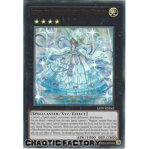 LIOV-EN042 Rilliona, the Wondrous Magistus Witch Wardrobe Ultra Rare 1st Edition NM