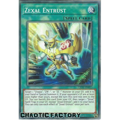 LIOV-EN052 Zexal Entrust Common 1st Edition NM