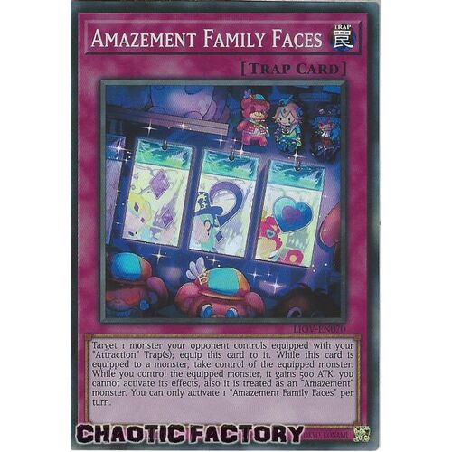 LIOV-EN070 Amazement Family Faces Super Rare 1st Edition NM