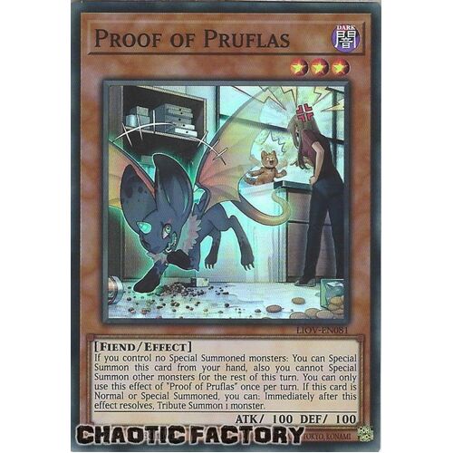 LIOV-EN081 Proof of Pruflas Super Rare 1st Edition NM